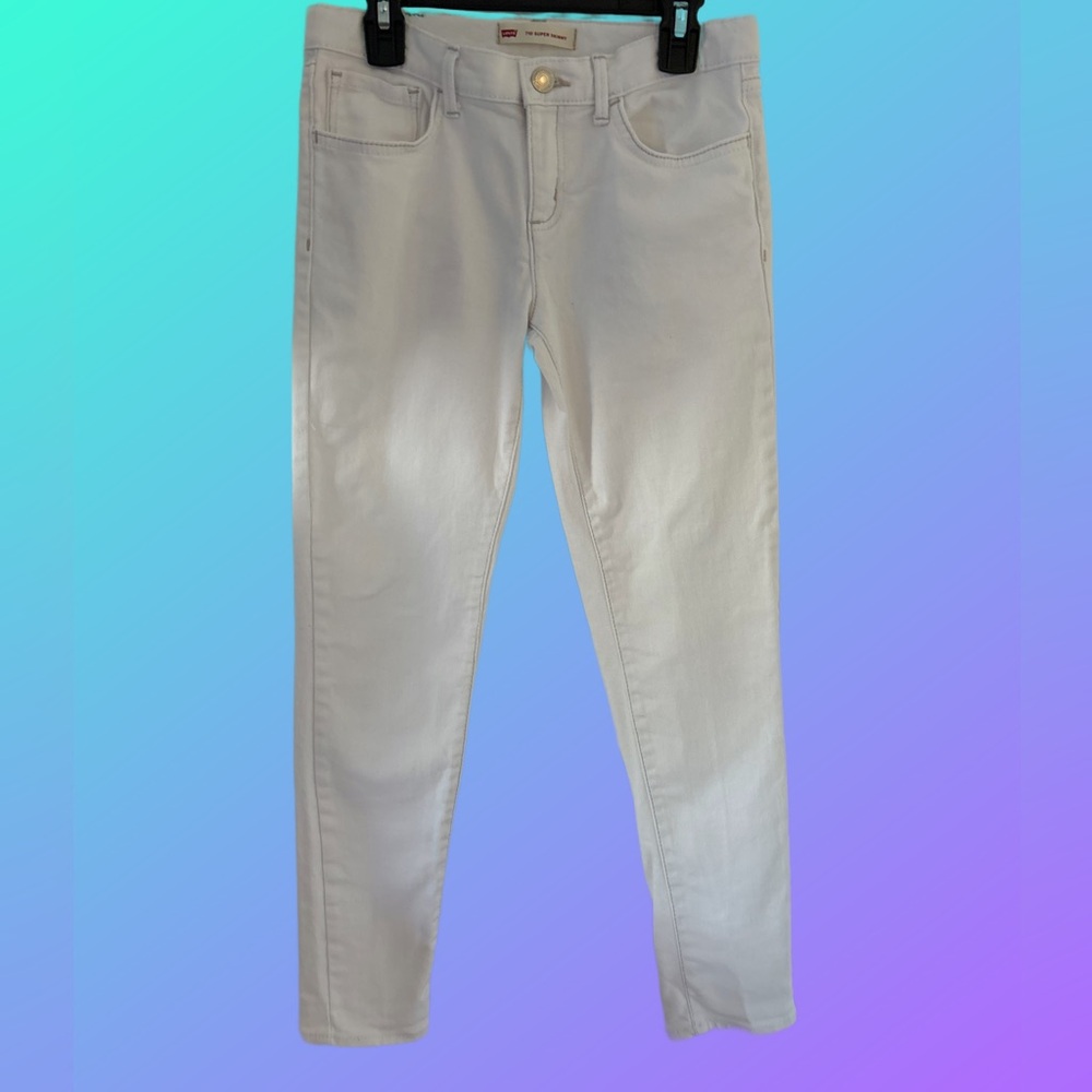 Levi’s 710 White Skinny Denim Girls Size 12